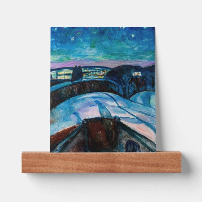 Edvard Munch - Starry Night 1922 Picture Ledge (Front)