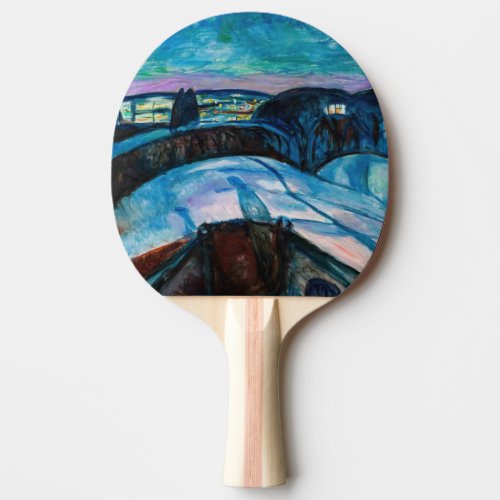 Edvard Munch _ Starry Night 1922 Ping Pong Paddle