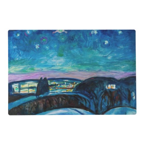 Edvard Munch _ Starry Night 1922 Placemat