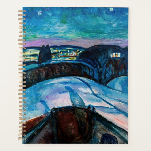 Edvard Munch - Starry Night 1922 Planner (Front)