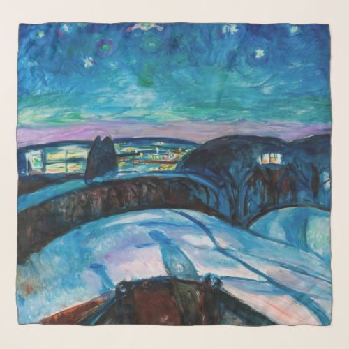 Edvard Munch _ Starry Night 1922 Scarf