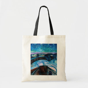 Edvard Munch - Starry Night 1922 Tote Bag