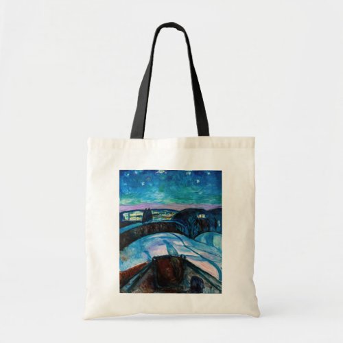 Edvard Munch _ Starry Night 1922 Tote Bag