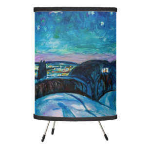 Edvard Munch - Starry Night 1922 Tripod Lamp