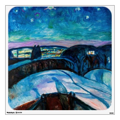 Edvard Munch _ Starry Night 1922 Wall Decal