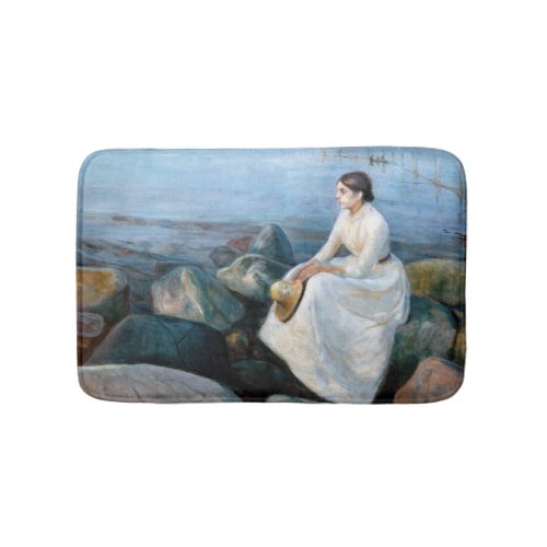 Edvard Munch _ Summer Night Inger on the Beach Bath Mat