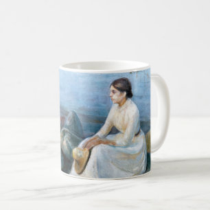 Edvard Munch - Summer Night, Inger on the Beach Coffee Mug
