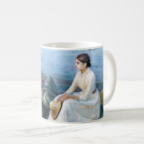 Edvard Munch _ Summer Night Inger on the Beach Coffee Mug