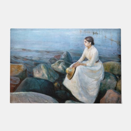 Edvard Munch _ Summer Night Inger on the Beach Doormat