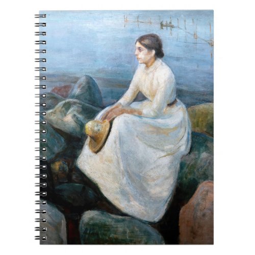 Edvard Munch _ Summer Night Inger on the Beach Notebook