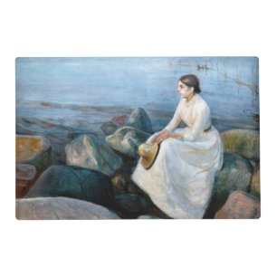 Edvard Munch - Summer Night, Inger on the Beach Placemat