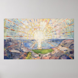 Edvard Munch Sunrise Art Nouveau Expressionism Poster