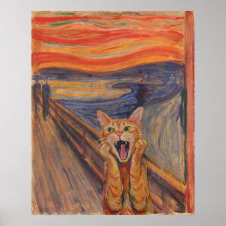 Edvard Munch The Cat Scream Poster