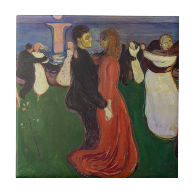 Edvard Munch - The Dance of Life Ceramic Tile (Front)