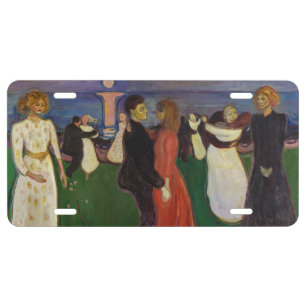 Edvard Munch - The Dance of Life License Plate