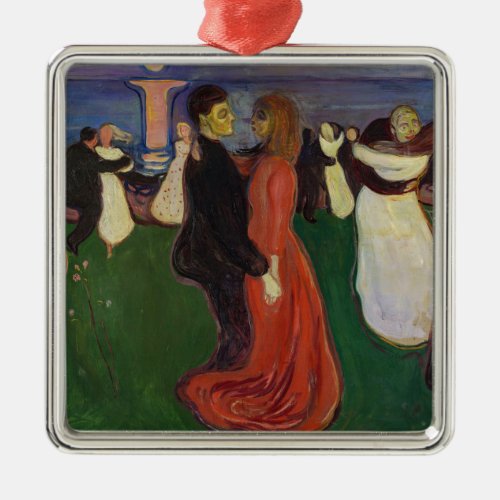 Edvard Munch _ The Dance of Life Metal Ornament