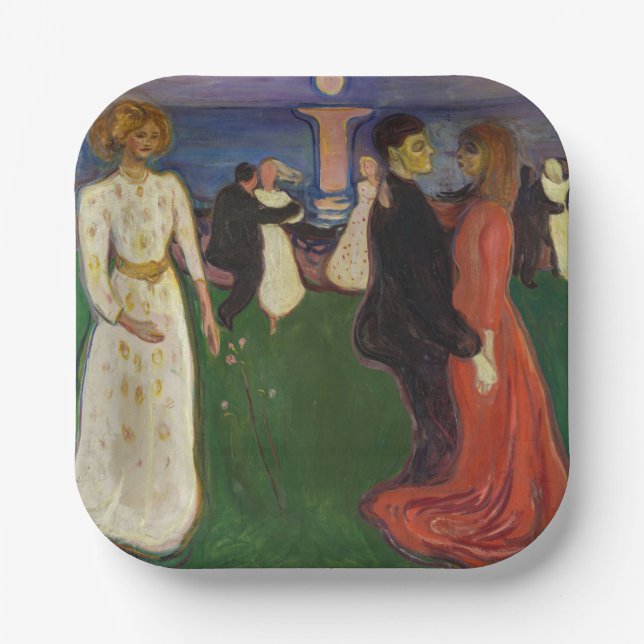 Edvard Munch - The Dance of Life Paper Plates (Front)