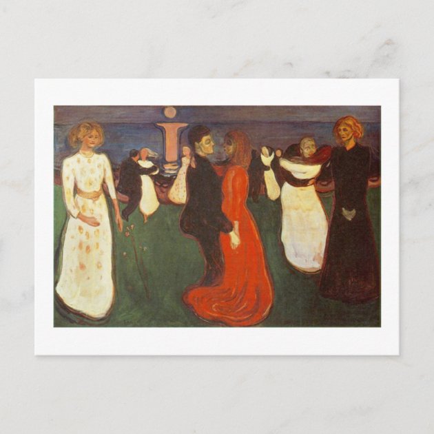 Dance on Share Edvard Munch Postkarte 