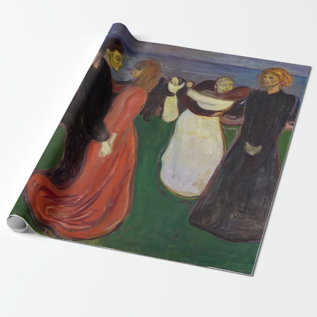 Edvard Munch - The Dance of Life Wrapping Paper (Unrolled)