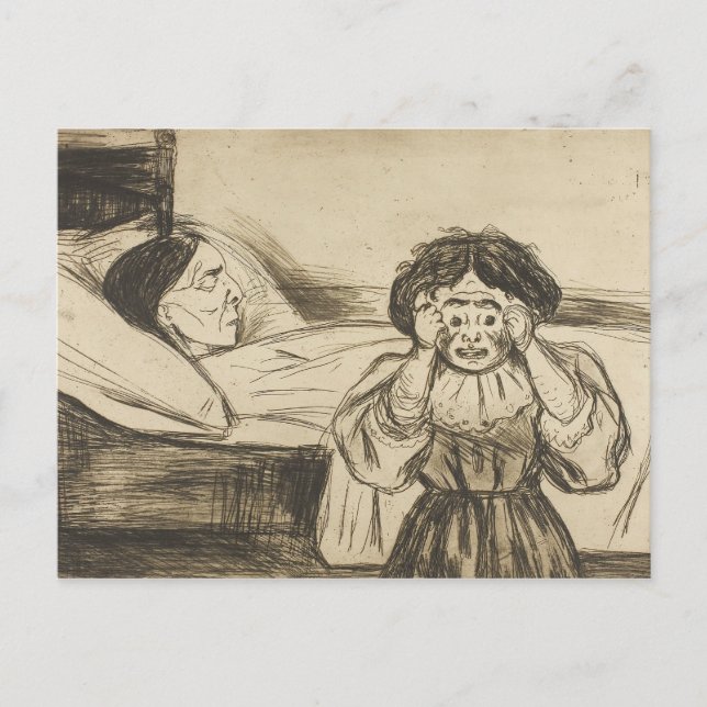 Edvard Munch - The Dead Mother and Her Child Postcard (Front)