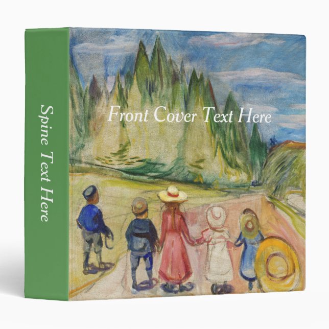 Edvard Munch - The Fairytale Forest 3 Ring Binder (Front/Spine)