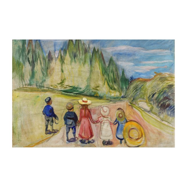 Edvard Munch - The Fairytale Forest Acrylic Print (Front)