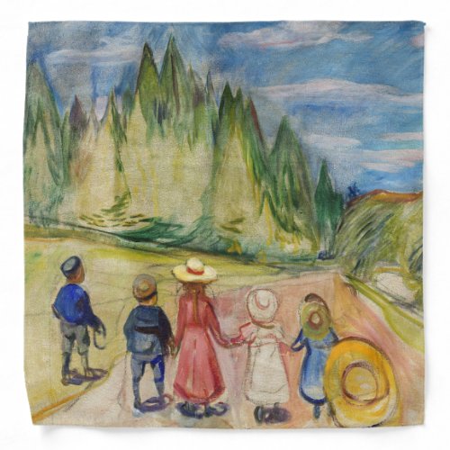 Edvard Munch _ The Fairytale Forest Bandana