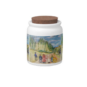 Edvard Munch - The Fairytale Forest Candy Jar