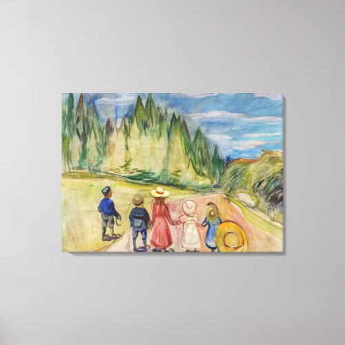 Edvard Munch _ The Fairytale Forest Canvas Print