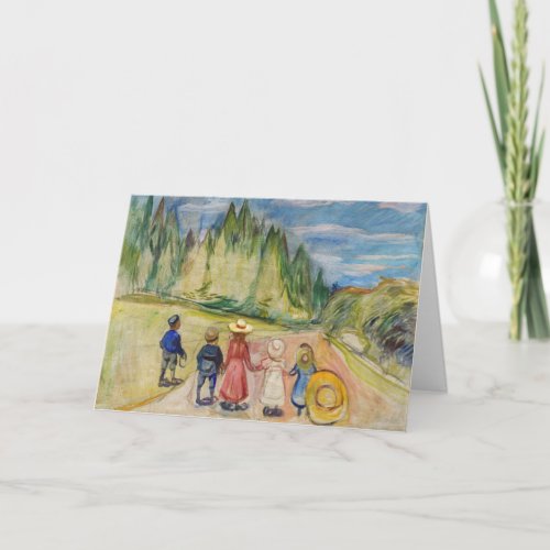 Edvard Munch _ The Fairytale Forest Card