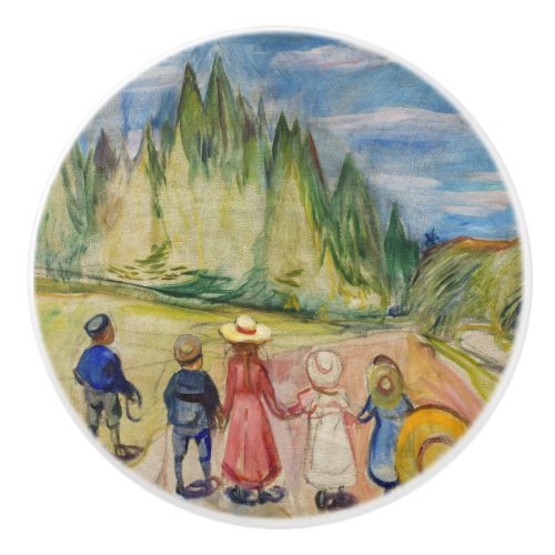 Edvard Munch _ The Fairytale Forest Ceramic Knob