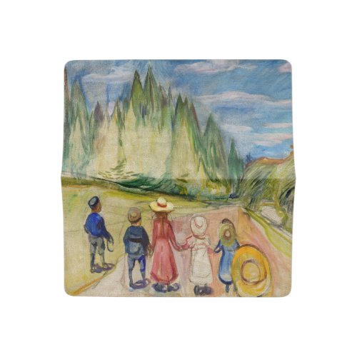 Edvard Munch _ The Fairytale Forest Checkbook Cover