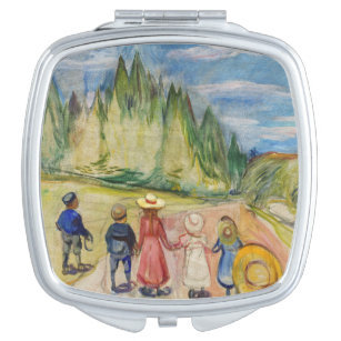 Edvard Munch - The Fairytale Forest Compact Mirror