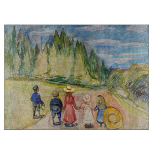 Edvard Munch - The Fairytale Forest Cutting Board