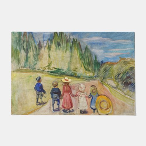 Edvard Munch _ The Fairytale Forest Doormat