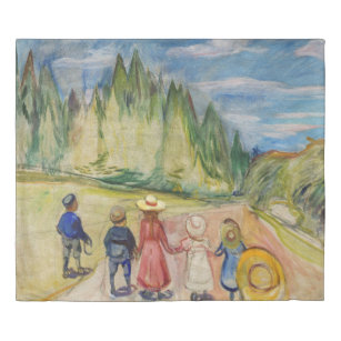 Edvard Munch - The Fairytale Forest Duvet Cover