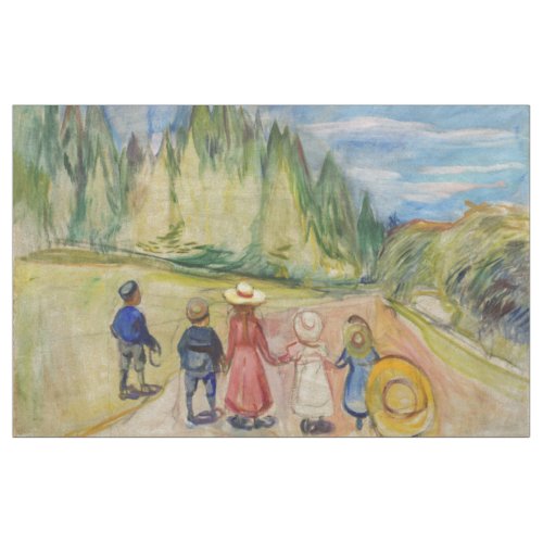 Edvard Munch _ The Fairytale Forest Fabric