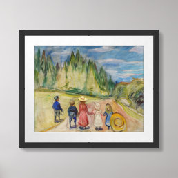 Edvard Munch - The Fairytale Forest Framed Art