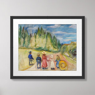 Edvard Munch - The Fairytale Forest Framed Art