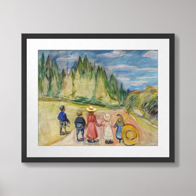 Edvard Munch - The Fairytale Forest Framed Art (Framed Front)