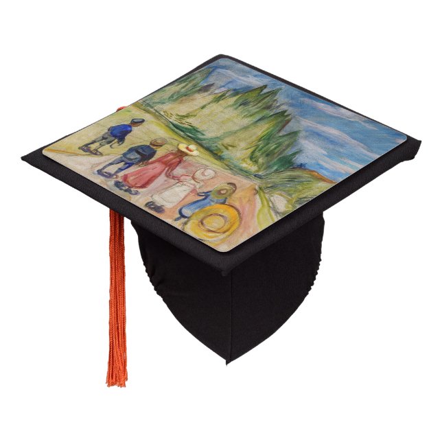 Edvard Munch - The Fairytale Forest Graduation Cap Topper (Angled)
