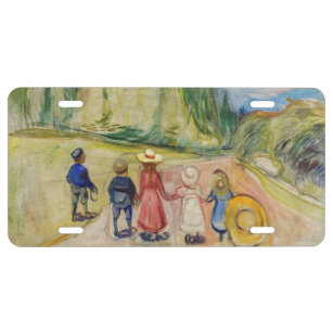 Edvard Munch - The Fairytale Forest License Plate