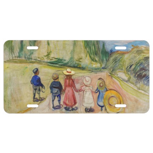 Edvard Munch _ The Fairytale Forest License Plate