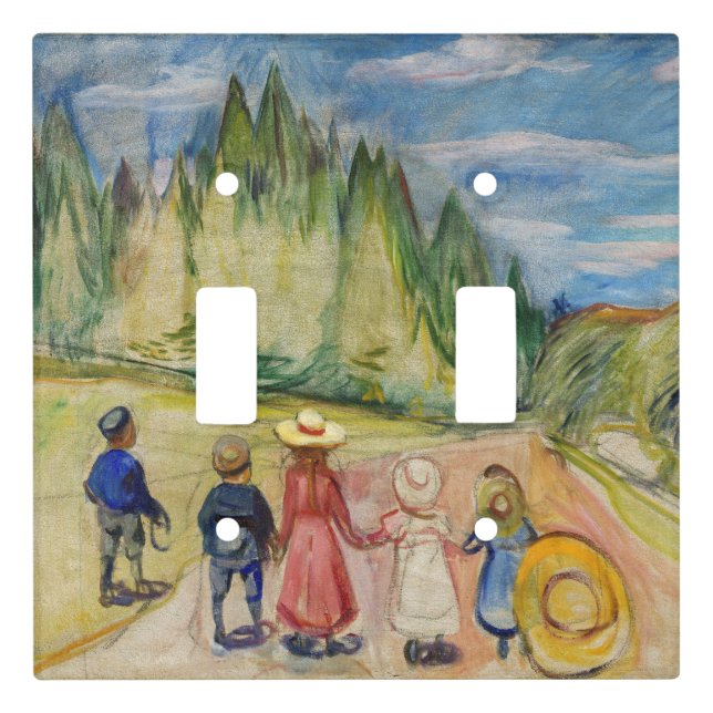 Edvard Munch - The Fairytale Forest Light Switch Cover (Front)