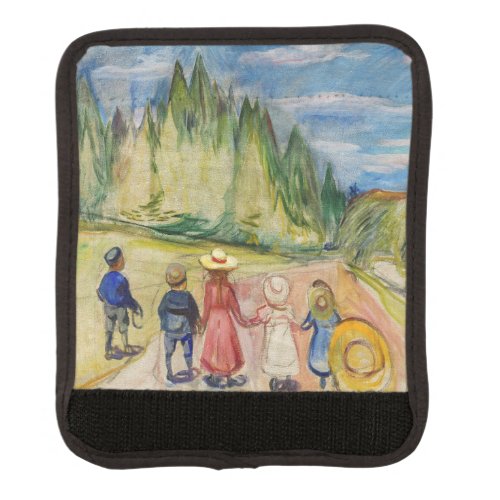 Edvard Munch _ The Fairytale Forest Luggage Handle Wrap