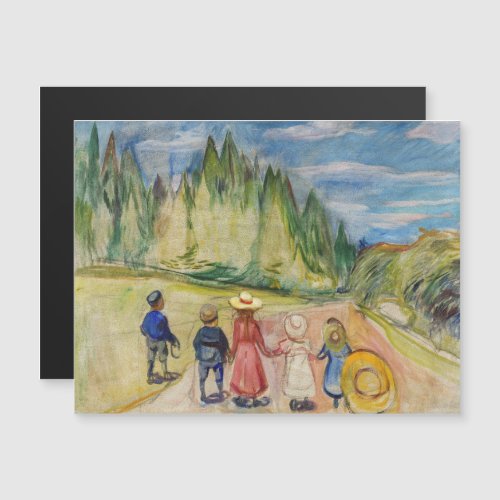 Edvard Munch _ The Fairytale Forest Magnetic Card