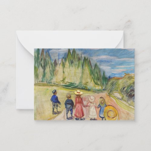 Edvard Munch _ The Fairytale Forest Note Card
