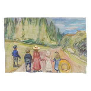 Edvard Munch - The Fairytale Forest Pillow Case