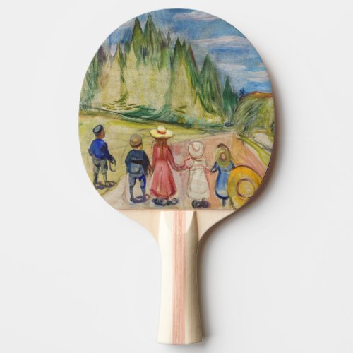 Edvard Munch _ The Fairytale Forest Ping Pong Paddle