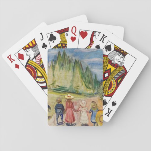Edvard Munch _ The Fairytale Forest Playing Cards